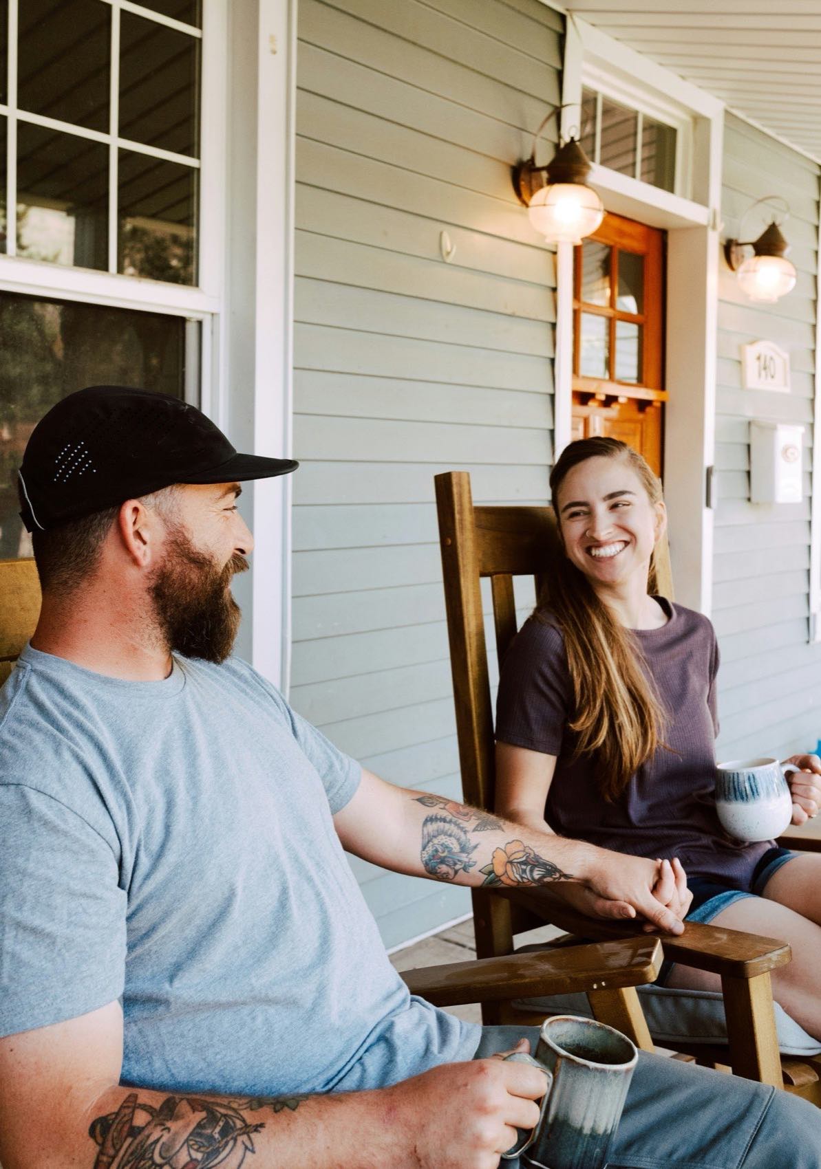 A couple relaxing together at home, both cared for at Florida Aesthetics and Wellness in Brandon FL